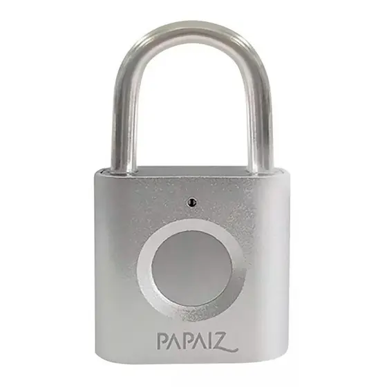 Cadeado Digital com Biometria Inteligente Recarregável CF30 - Papaiz