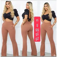 calça fler com bolso M G GG G1 G2 36/38/40/42/44/46/48/50/52/54
