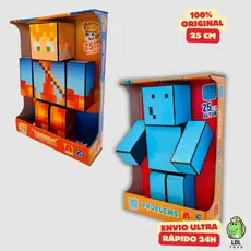 Kit 2 Bonecos Lopers + Problems Gamer Skin Articulado Youtuber 25cm - Algazarra