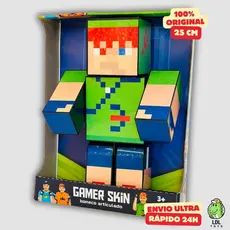 Boneco Gamer Skin Articulado Familia Arqueira Robin Hood Youtuber 25cm Algazarra
