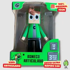 Boneco Vinil Cadres Gamer Articulado Youtuber 12cm Algazarra