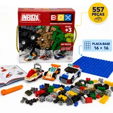 Blocos de Montar Inblox 557 Peças Educativo Construção Criativa Infantil Brinquedo Compativel