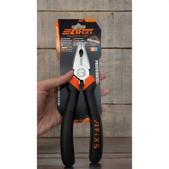 ALICATE (AÇO 45) DE ALTA QUALIDADE PRESSÃO E CORTE EFICAZ USO INDUSTRIAL - MODELO BICO E UNIVERSAL