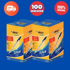 Kit 2x Caneta Bic Cristal Azul Vermelha Preta 50 ou 100 Canetas escolha seu kit