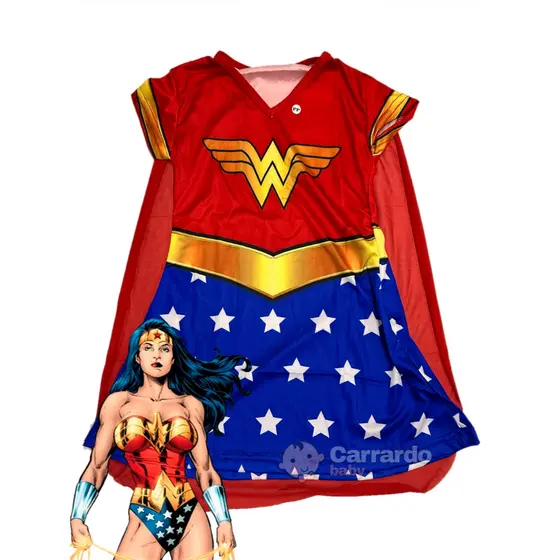 Fantasia Mulher Maravilha Infantil Feminina