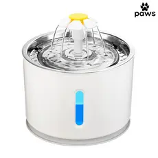 Fonte De Água Do Gato Automático Filtro Interior LED Beber Para Gatos Filtragem Purificação 2,4l