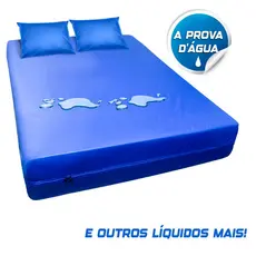 Capa Colchão Casal + 2 Capa Travesseiro Hospitalar Napa Premium