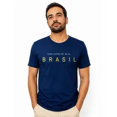 Camiseta 100% algodão unissex copa Brasil entre outras mil és tu Brasil