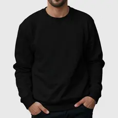 Moletom unissex gola redonda Sem Capuz Blusa de Frio Gola Careca Adulto Liso varias cores
