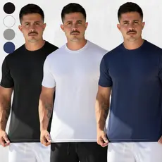 KIT 3 CAMISAS MASCULINA DRY FIT PREMIUM LISAS VARIAS CORES