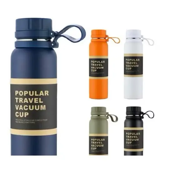 Garrafa Térmica 800ML/1000ML aço inoxidável para água quente gelada