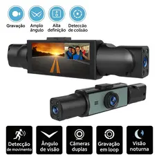 Câmera Veicular 4 Lentes 1080P MY-7591 com Visão Noturna, Tela 3,16 e Gravação em Loop