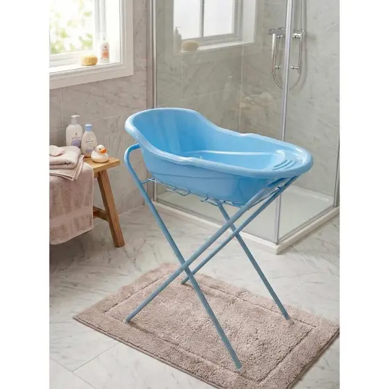 Banheira de Bebê com Suporte Retrátil Compacta para Crianças até 18Kg