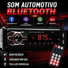 Aparelho de som carro Radio Automotivo Bluetooth Pendrive Sd Rádio