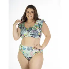 Biquini Plus Size Estampado Bordado No Bojo Promoção