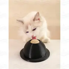 Brinquedo Lambedor Comedouro de Lamber Interativo para Cachorro Gato Pet Bolinha Giratória Alimentador Antiestresse