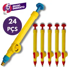 Kit Pulverizador Manual Acoplável Garrafa Pet Pressão Borrifador Com Mangueira Jato Regulável