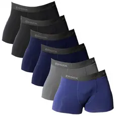 Kit com 7 Cuecas Boxer Microfibra Forro 100% algodão Box P ao GG Lisas Masculino original