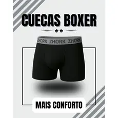 Kit Cuecas Box Boxer Microfibra Original Qualidade 810-K-C099