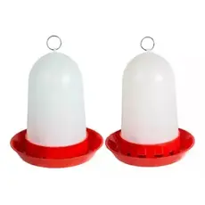 Kit: 1 Comedouro + 1 Bebedouro Aves Frango Codorna Pintinho 750ml Galo Galinheiro - ENVIO IMEDIATO