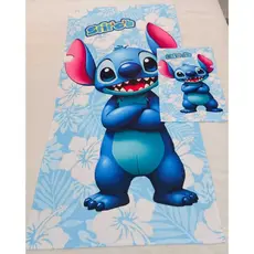 Kit Toalha de Banho + Toalha de Rosto/Mão Lancheira Lillo Stitch