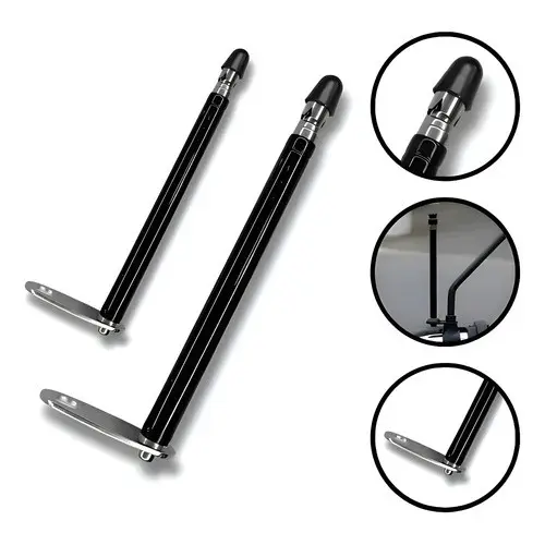 Antena Corta Pipa Moto Retrátil Anti Cerol Aço Inox Guidão