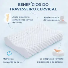Travesseiro Cervical Ortopédico Magnético – Conforto, Postura e Alívio da Cervical