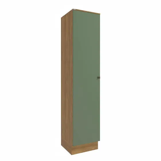 Paneleiro Celeste Kappesberg 100% MDF 1 Porta Nogueira/Verde 50cm
