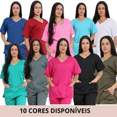 Pijama Hospitalar Cirúrgico Scrub Feminino Acinturado Varias Cores Tamanhos