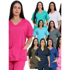 Scrubs Blusa Bata Enfermagem Medicina Cuidadora Pijama Oxford