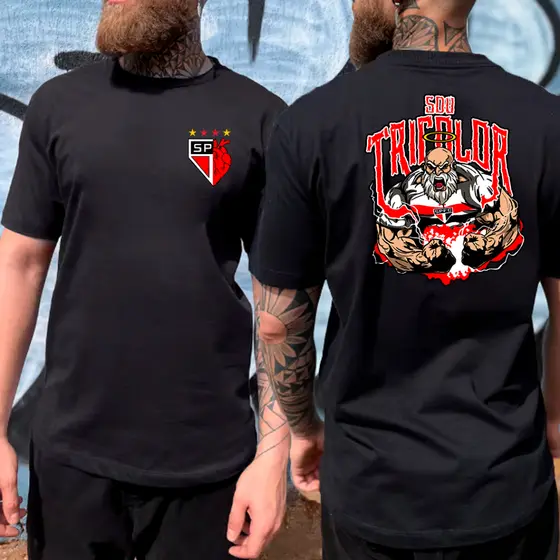 Camisa Camiseta SPFC - O Mundo é seu torcedor Tricolor - 100% Algodão