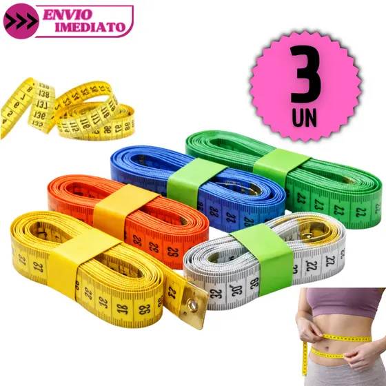Fitas Métricas Corporal Premium 3/2 OU 1 UNID Academia Costura Medição Precisa Trena Envio Rápido