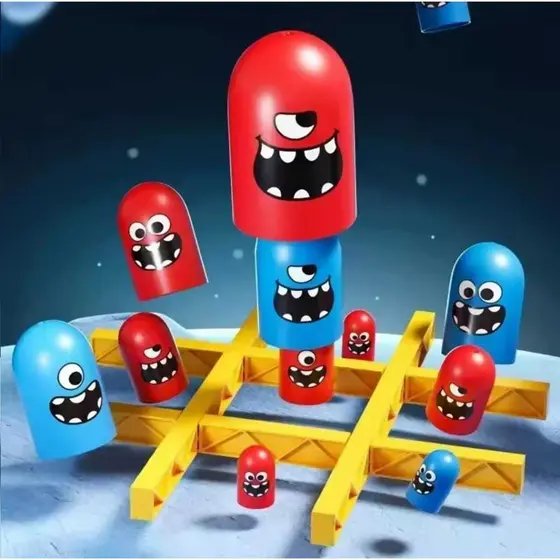 Jogo Da Velha Tabuleiro Colorido Tabuleiro Interativo Brinquedo Criança Infantil