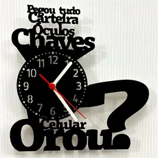 Relógio de Parede Moderno Pegou tudo MDF Orou Decoração Sala Quarto Cozinha Lazer