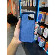 Capa Azul iPhone Silicone Aveludada Premium Antichoque Case Macia Proteção Total