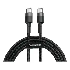 Cabo reforçado Baseus USB-C para USB-C 60W 1M CARREGAMENTO RAPIDO