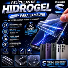 Pelicula PREMIUM Hidrogel para todos os modelos de Samsung S25, S24, S23, S22, S21 - TODOS OS MODELOS ULTRA, PLUS, FE