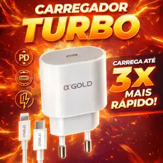 Carregador Completo para iphone Turbo A`GOLD Original