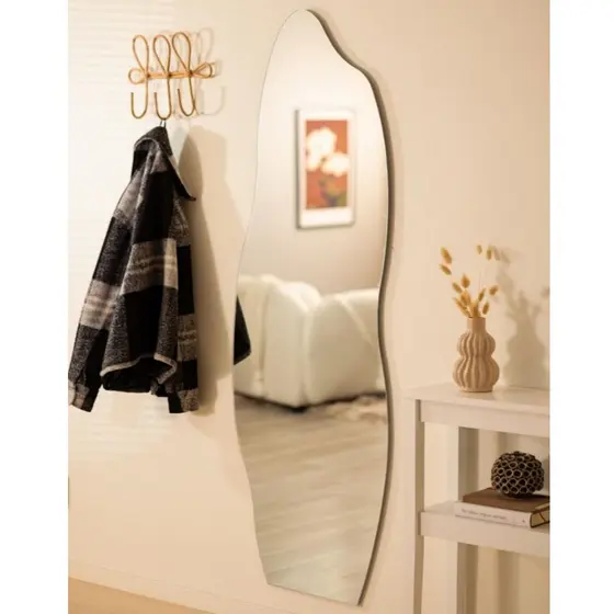 Espelho Grande Decorativo Orgânico Flame de Corpo Inteiro