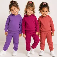 Conjunto Infantil Menina Moletom Peluciado Leve do 1 ao 10 Anos  | Roupa Infantil Menina Inverno |Roupa Infantil de Frio