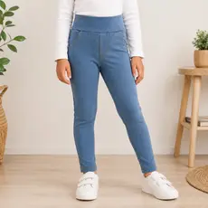 Calça Infantil Cotton Jeans Premium com Cós Largo Confortável