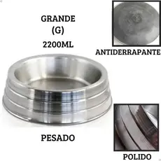 Comedouro ou Bebedouro de Alumínio Pesado  Antiderrapante Todas as Medidas Envio Imediato