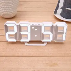 Relógio 3d Led Digital Design Moderno Luz Noturna Mesa De Desktop Decoração De Casa
