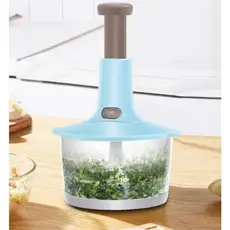 Processador de alimentos Três Lâminas Mixer e Trava de Segurança Manual 1.5L