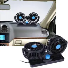Ventilador Automotivo Duplo Com Ajuste P/ carro Caminhão 12v