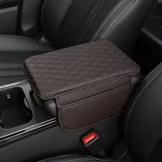 Almofada Organizadora De Braços confortável preto luxo Universal À Prova D'água Para Carros Com 2 Bolso