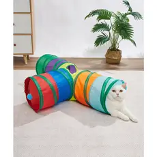 Pet Brinquedo para Gato ( Kit 20 e 27 Peças)- Túnel Engraçado/ Vara de Pelúcia/ Rato/ Várias Combinação de Brinquedos