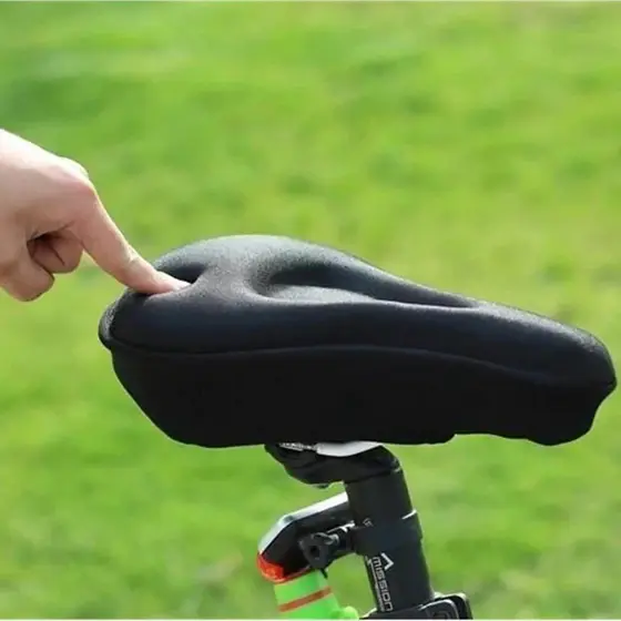 Capa para Banco Selim Bike em Gel Silicone Ajustável Banco Almofada Forro Para Ciclismo Bicicleta Super Confortável
