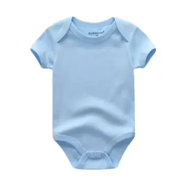 Kiddiezoom-bodysuits macios sólidos unisex, recém-nascidos, roupas infantis, bebê menino e menina, 4 estações body