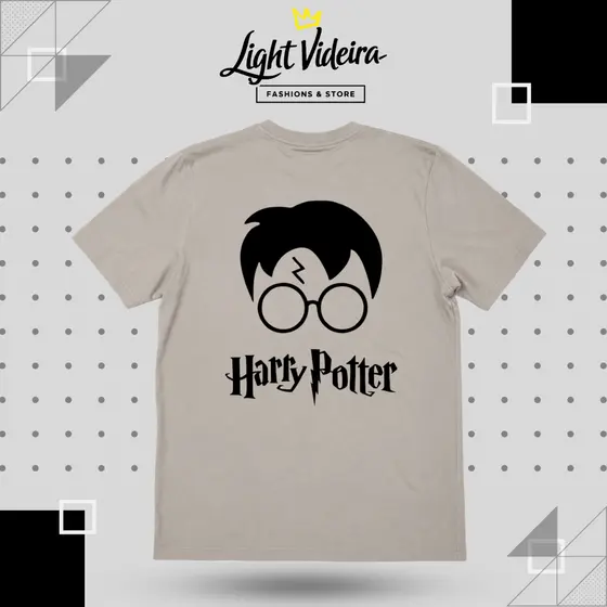 Camiseta Estampada Harry Potter Masculina Feminina - Roupas Geek Nerd - Moda Casual Unissex Algodão